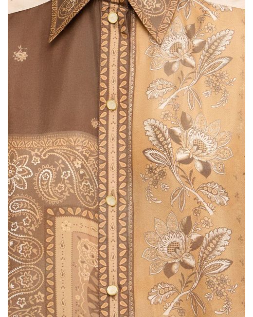 Zimmermann Natural Damen Seidenhemd Im Herrenstil „Lucky“