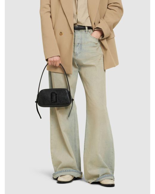 Marc Jacobs Black The Slingshot Leather Shoulder Bag