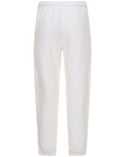 Pantaloni in jersey con logo di Polo Ralph Lauren in White