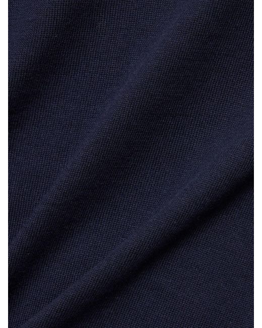 Brunello Cucinelli Baumwollpullover in Blue für Herren