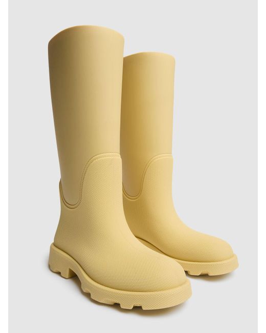 Botas de goma para lluvia 33mm Burberry de color Yellow
