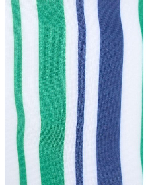 Casablancabrand Blue Striped Tech Jersey Bikini Bottoms