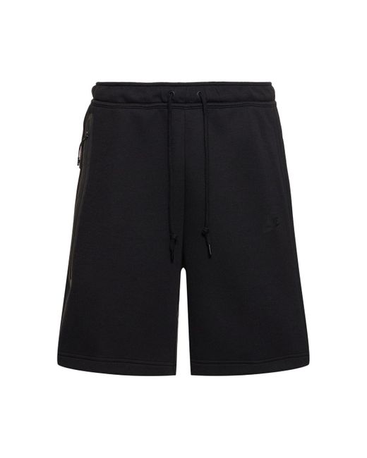 Nike Black Tech Fleece Shorts for men