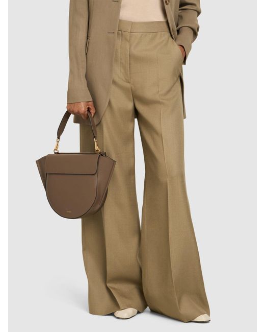 Wandler Brown Medium Hortensia Shoulder Bag