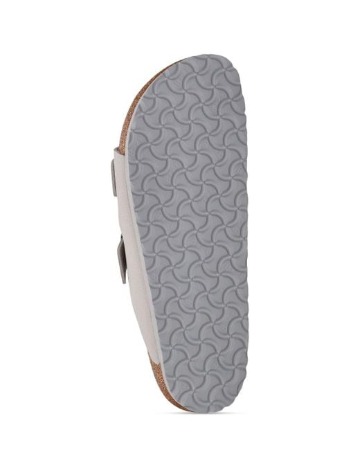 Birkenstock White Arizona Faux Leather Sandals for men