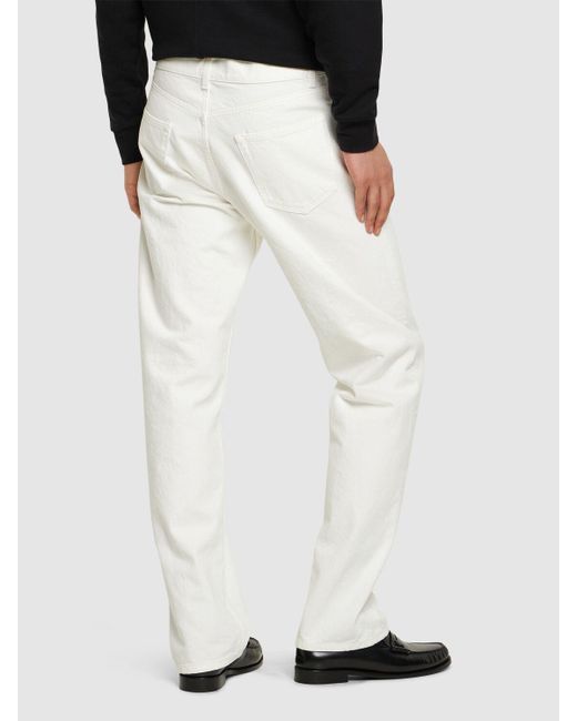 Jeans burt jean in cotone di The Row in White da Uomo