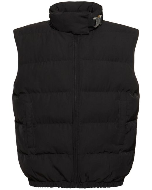 1017 ALYX 9SM Black Lightweight Buckle Puffer Vest for men