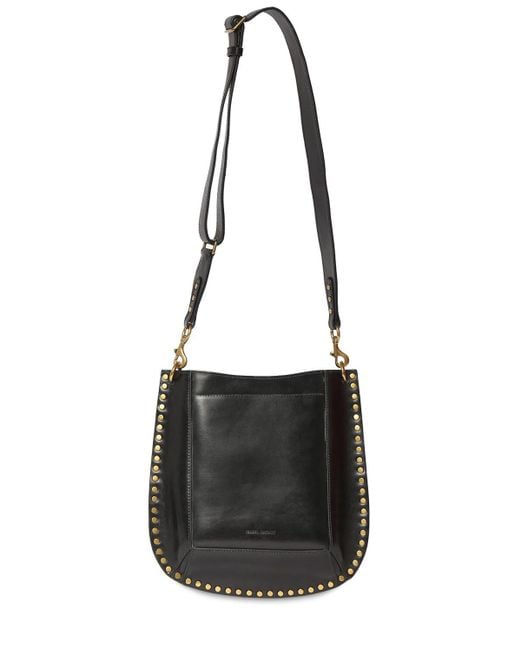 Isabel Marant Oskan Soft Leather Shoulder Bag in Black Lyst