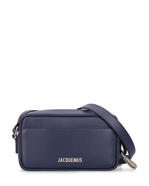 Jacquemus Blue Le Baneto Leather Crossbody Bag for men