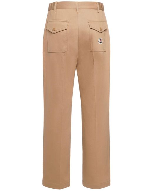 Moncler Natural Cotton Gabardine Pants