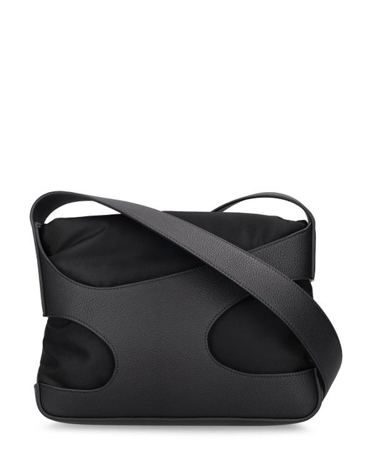 Ferragamo Black Cut Out Logo Shoulder Bag for men