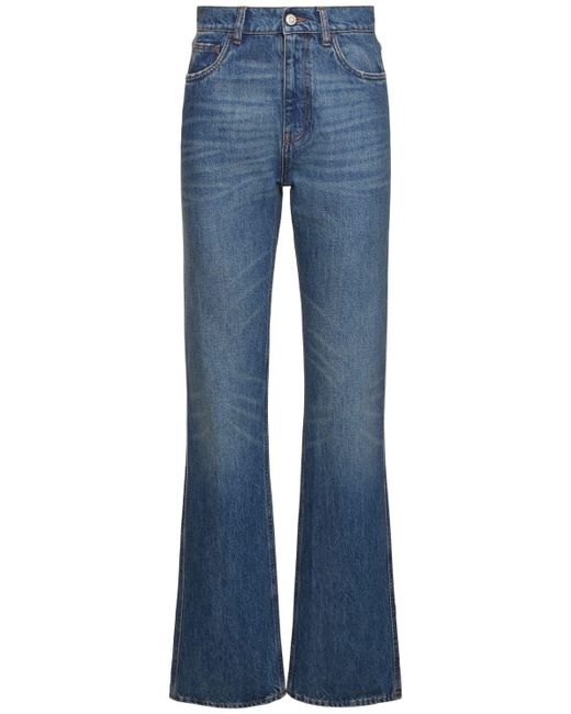 Coperni Blue Straight Leg High Rise Denim Jeans