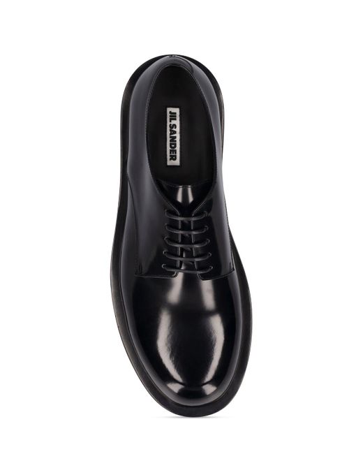 Chaussures derby à lacets en cuir Jil Sander pour homme en coloris Black
