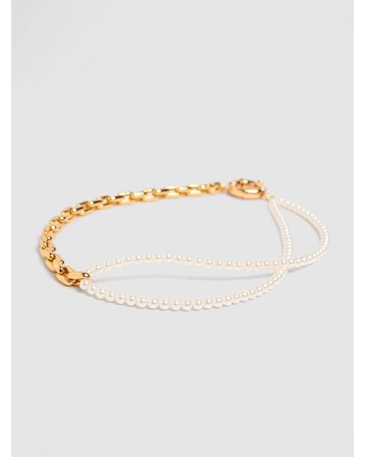 Timeless Pearly White Damen Halskette Mit Perlen