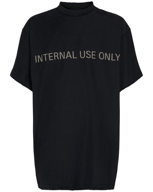 Balenciaga Black Inside Out Cotton T-shirt for men