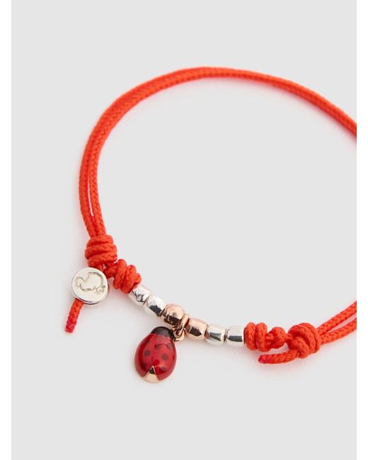 Mujer Pulsera Mini Ladybug Pad Unique Dodo de color Red