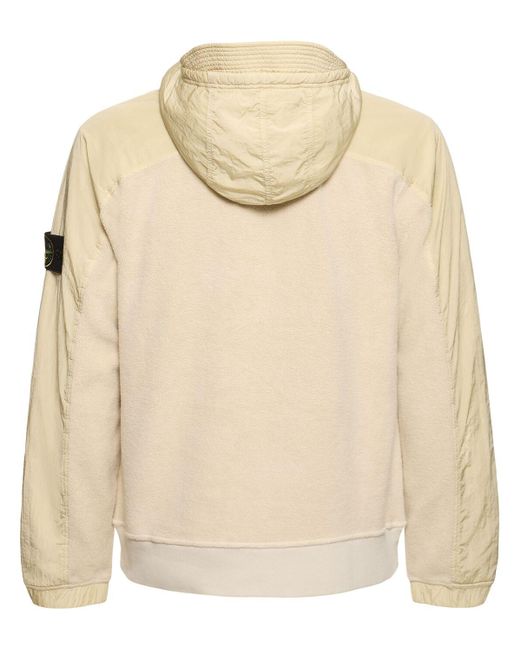 Stone Island Hooded Sweatshirt in Natural für Herren