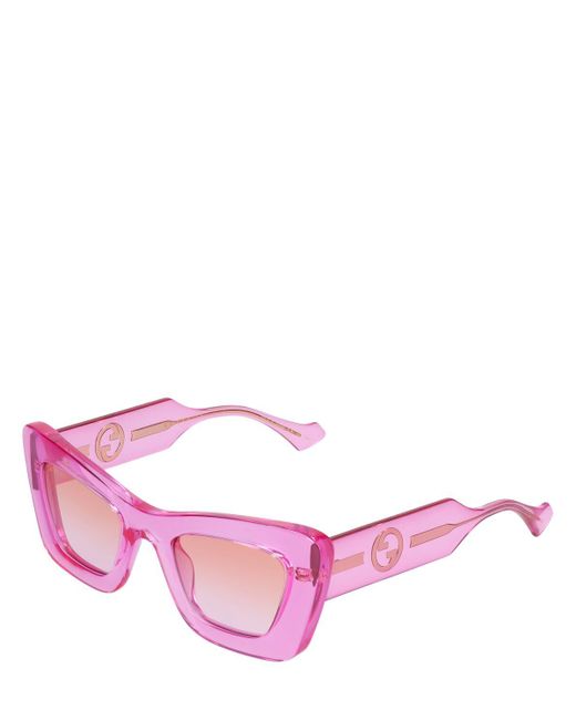 Gucci Pink gg1552s Injected Cat-eye Sunglasses