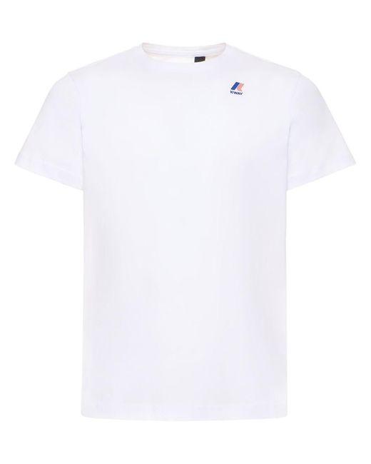K-Way White Le Vrai Edouard T-shirt for men