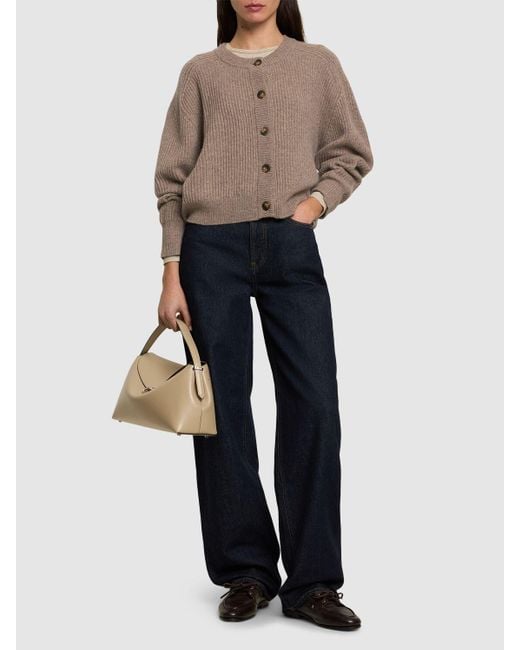 Loulou de Saison Brown Bastia Oversize Cashmere Cardigan