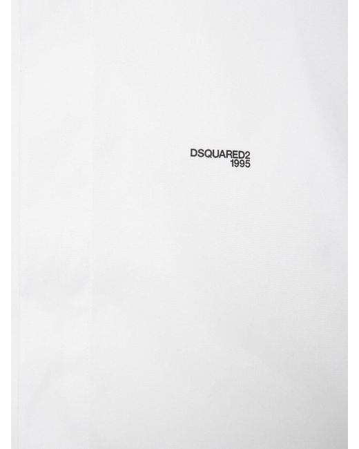 DSquared² Hemd Mit Schmalem Kragen "easy" in White für Herren