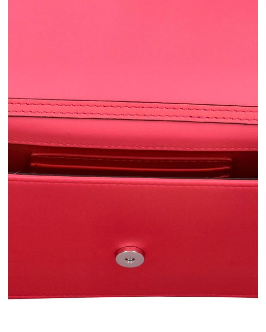 Christian Louboutin Pink Small Logo Crepe Satin Clutch