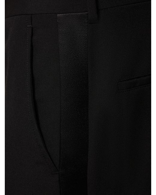 Valentino Smokinghose Aus Wolle in Black für Herren