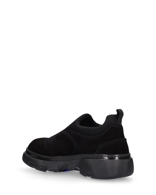 Sneakers senza lacci Box di Burberry in Black da Uomo