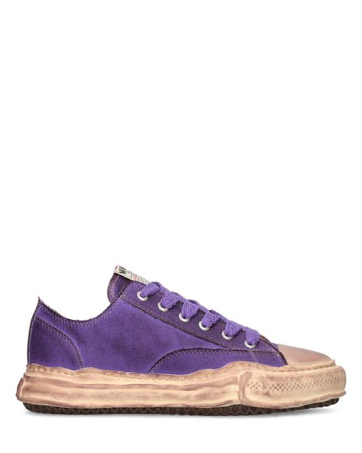 Mihara Yasuhiro Purple Peterson Low Top Vintage Sneakers for men