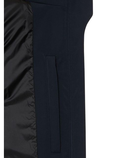 Doudoune courte à carreaux aldfield Burberry en coloris Black