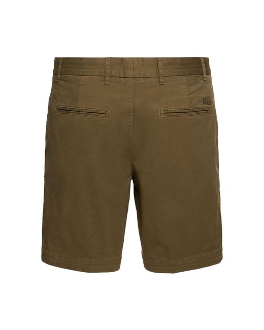 メンズ Boss H-slice ストレッチコットンハーフパンツ Green