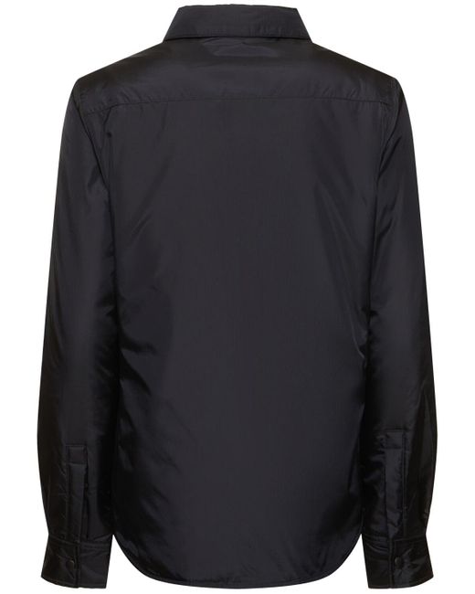 Aspesi Black Glue Nylon Shirt Jacket