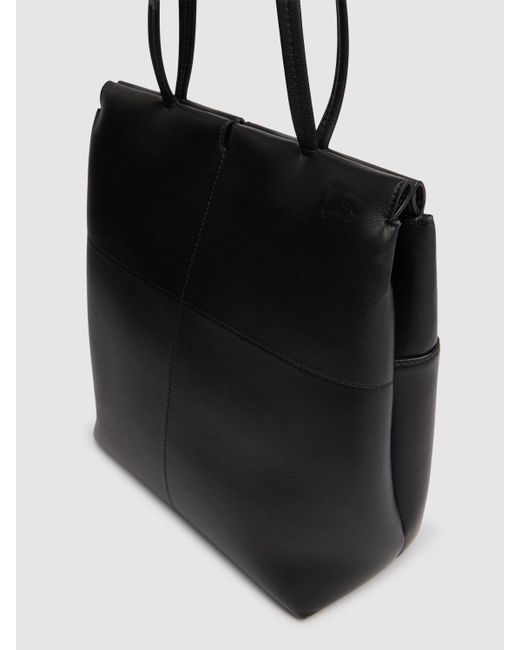 Burberry Black Tote Aus Leder Mit Reißverschluss "n/s Snip"