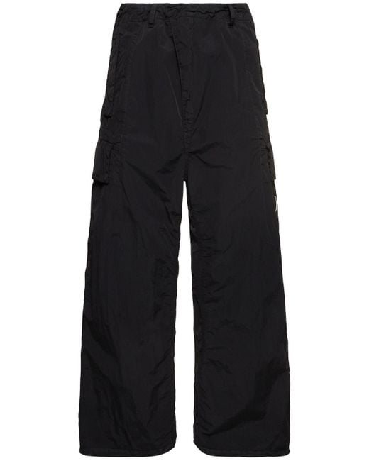 メンズ C P Company Flatt Nylon Oversize Pants Blue