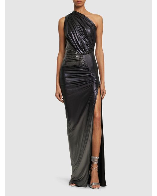 Rick Owens Multicolor Hera Degradé Jersey One-shoulder Dress