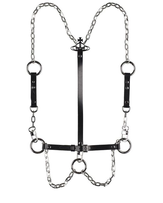 Cinturón de cadena con decoraciones Vivienne Westwood de color White