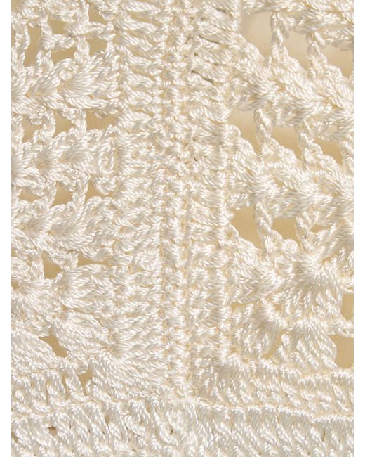 Forte Forte White Handmade Viscose Crochet Top