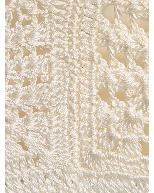 Forte Forte White Handmade Viscose Crochet Top