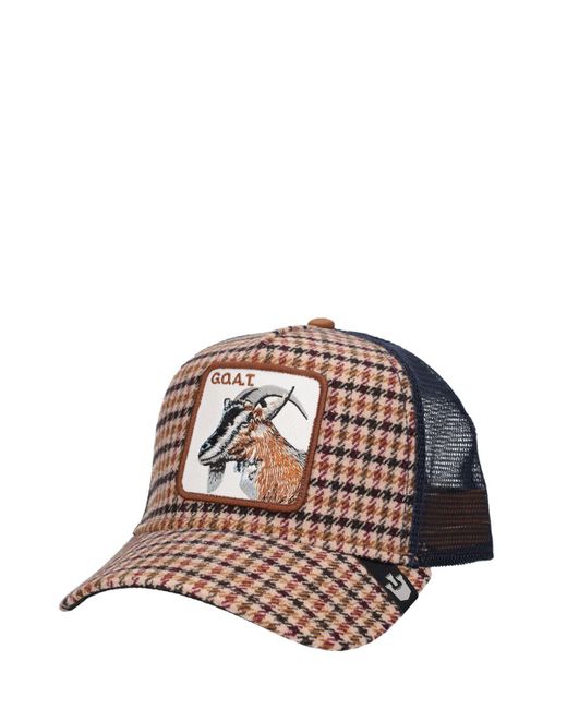 Goorin Bros Natural Good Kid Plaad City Trucker Hat for men
