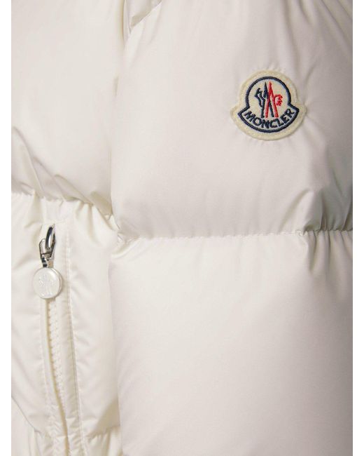 Moncler Mino Tech Down Jacket in White | Lyst