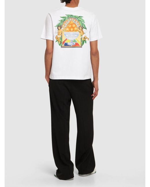 Lvr exclusive camiseta triomphe d'orange Casablancabrand de hombre de color White
