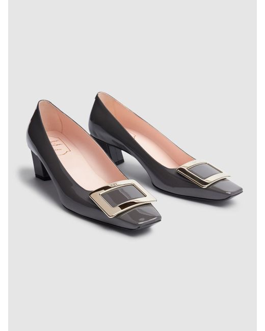 Roger Vivier Belle Vivier パテントレザーパンプス 45mm Gray
