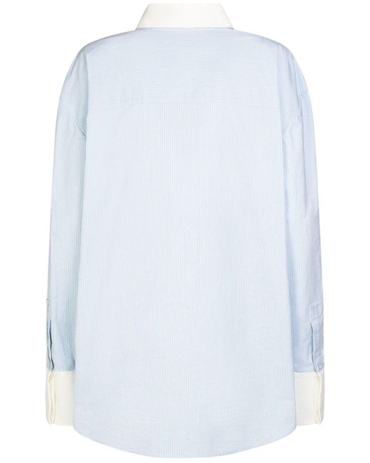 Camisa de algodón Saint Laurent de color White