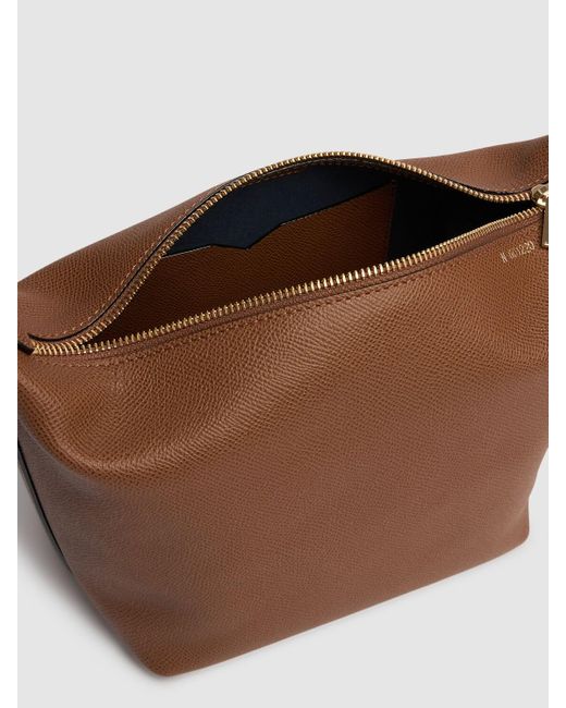 【Valextra】ミニモチトップハンドルバッグ Valextra Mochi レザートップハンドルバッグ ブラウン | Lyst