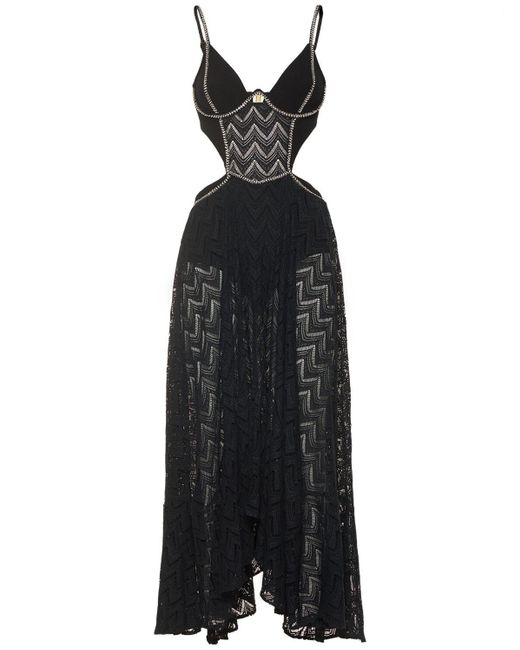 Patbo Alessandra Ambrosio Cutout Long Dress In Black Lyst