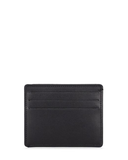 Maison Margiela Black Grained Leather Card Holder for men