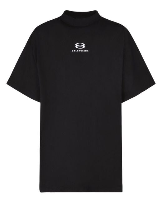 Camiseta de algodón jersey Balenciaga de hombre de color Black