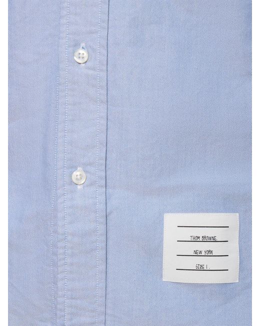 Thom Browne Klassisches Oxford-hemd Mit Knopfkragen in Blue für Herren