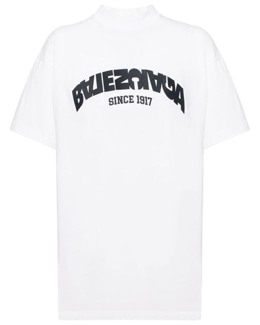Balenciaga Black Logo Oversize Cotton Jersey T-shirt