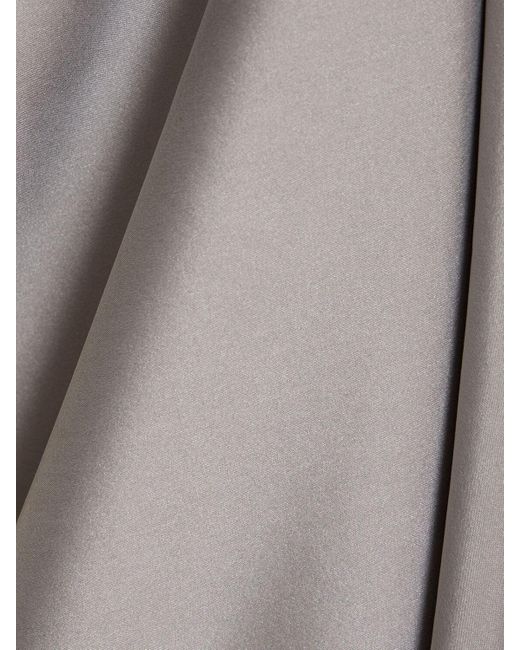 St. Agni Gray Bias Silk Blend Slip Skirt